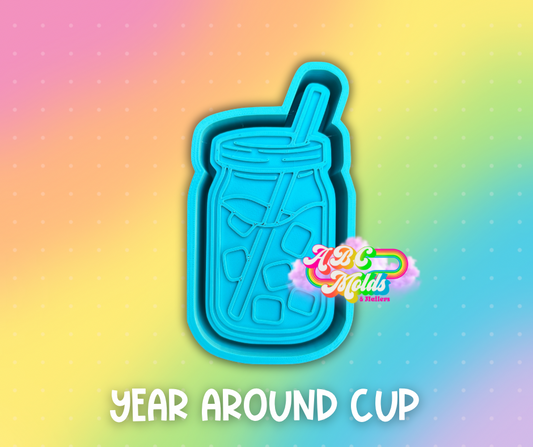 Year around Iced drink cup Silicone Mold