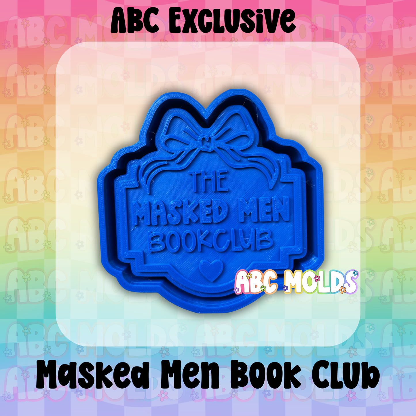 Masked Men Book Club Silicone Freshie Mold