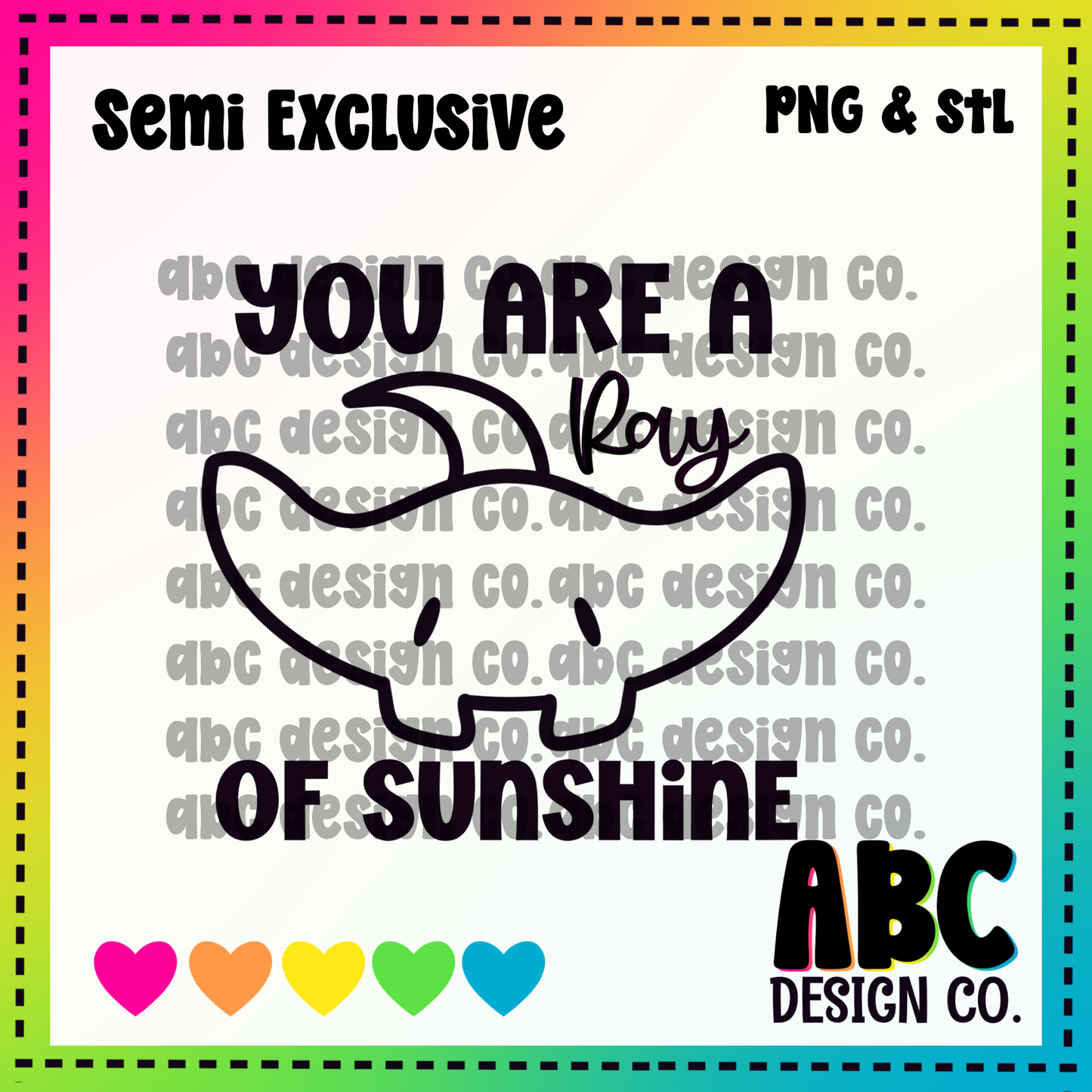Ray of sunshine PNG & STL - Semi-Exclusive - digital download