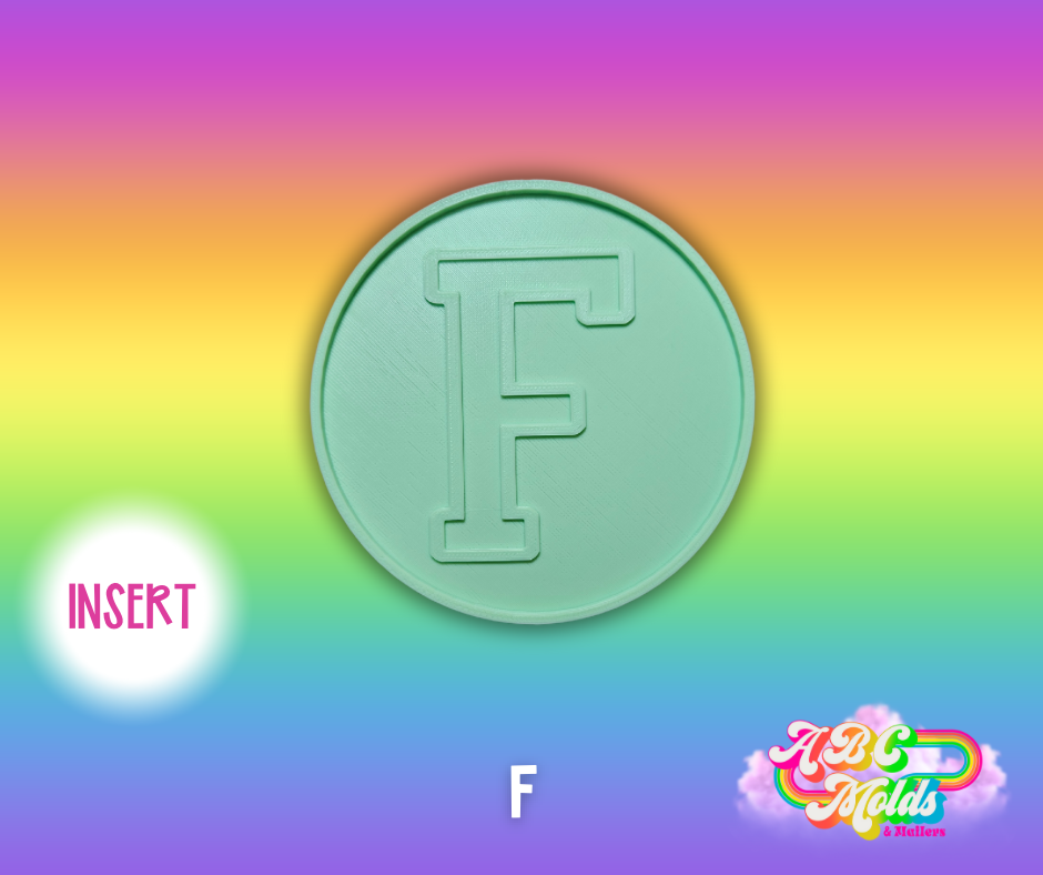 Alphabet Circle Inserts - Individual Listing