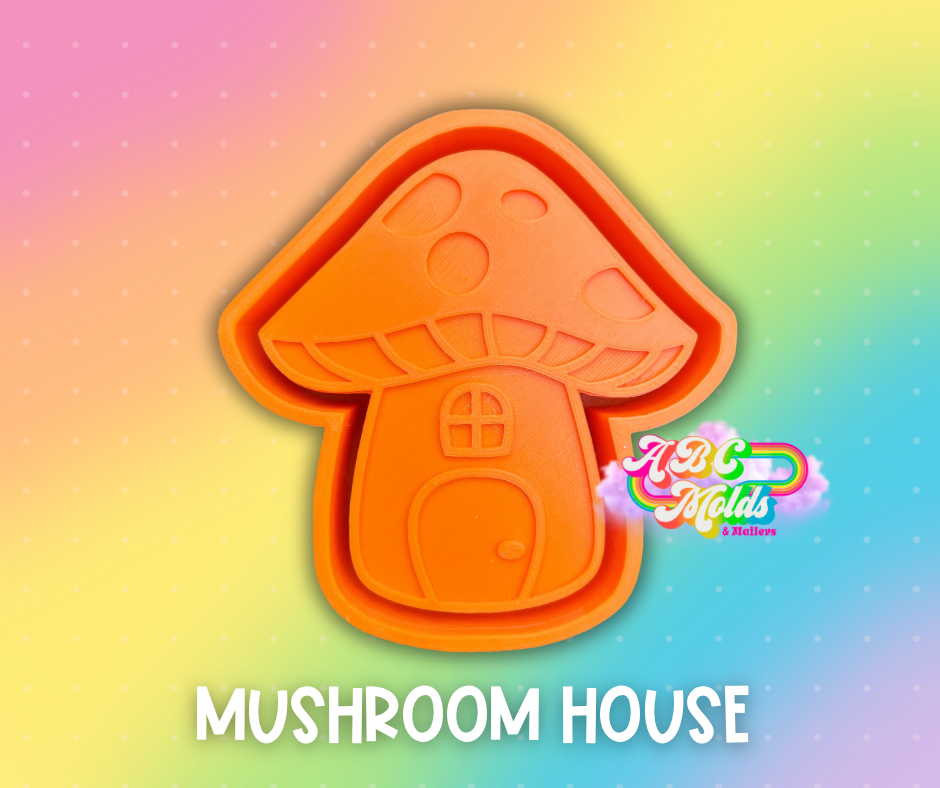 Mushroom House Silicone Freshie Mold