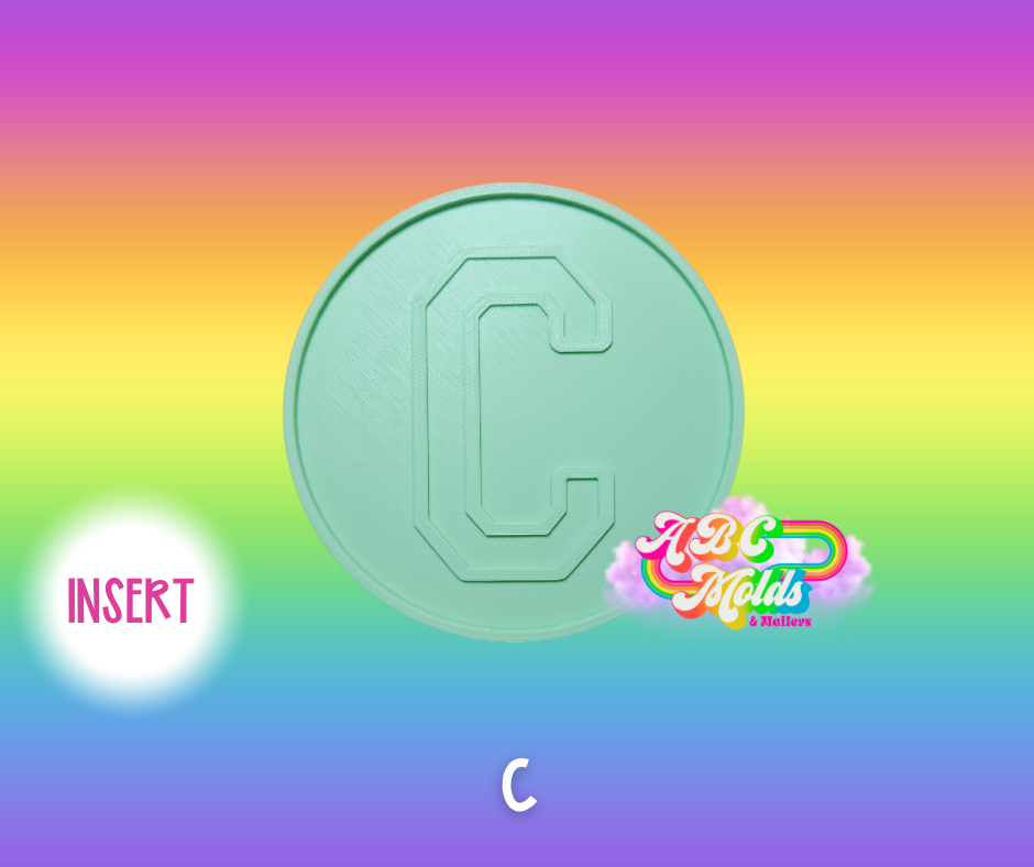 Alphabet Circle Inserts - Individual Listing