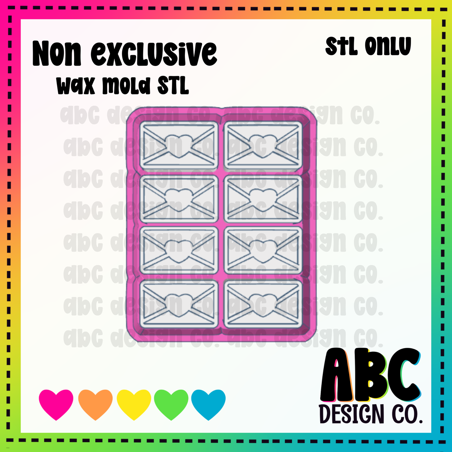 Envelope WAX Mold STL - digital download