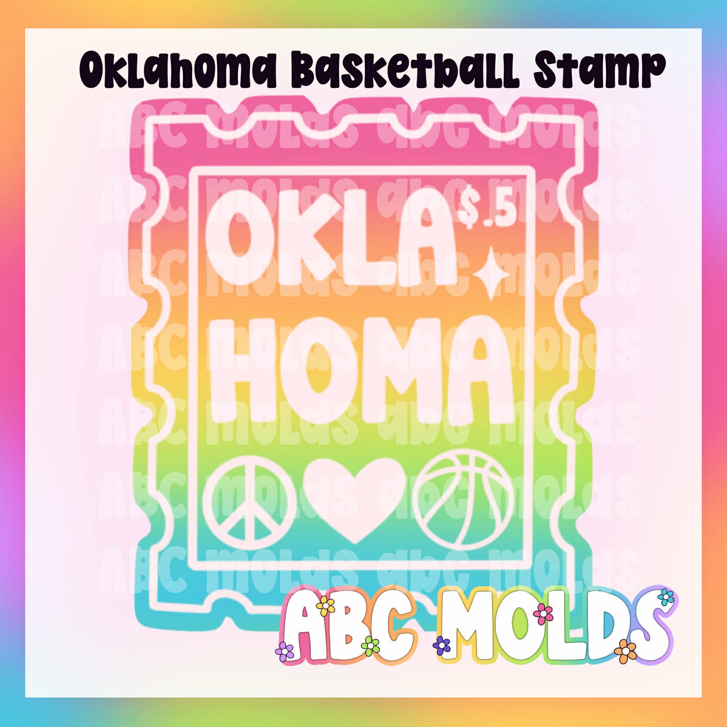 Oklahoma Basketball Stamp Silicone Mold - 2026