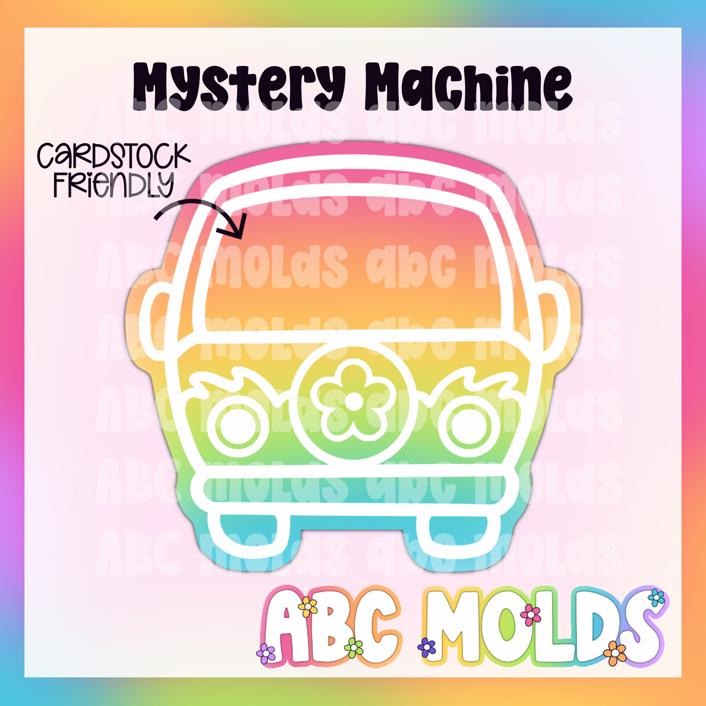Groovy Bus (mystery machine) Silicone Freshie Freshie Mold