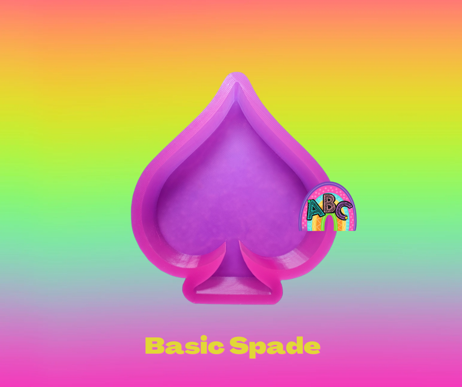 Basic Spade silicone mold