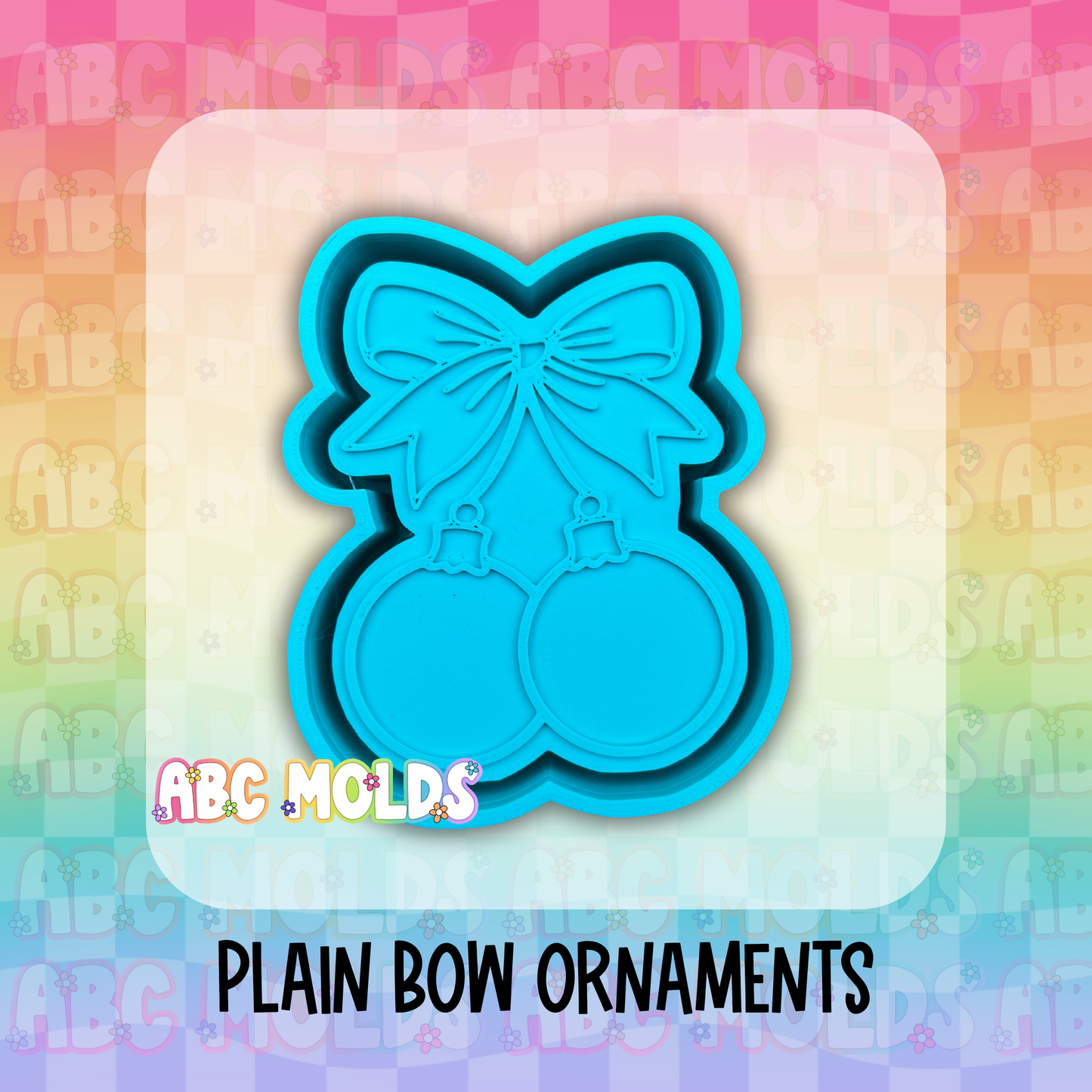 Plain Bow Ornaments Silicone Mold