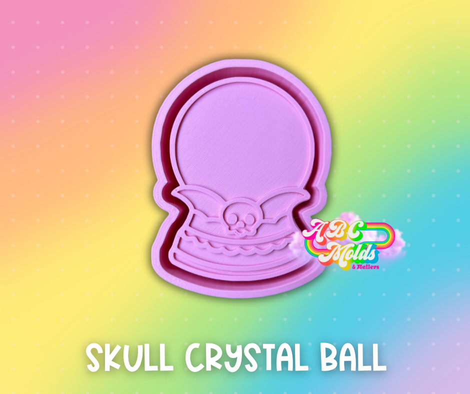 Skull Crystal Ball Silicone Freshie Mold