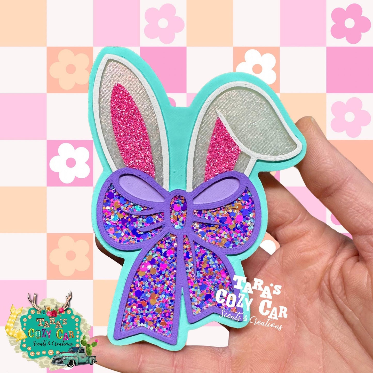 Bunny Ear with bow Silicone Mold