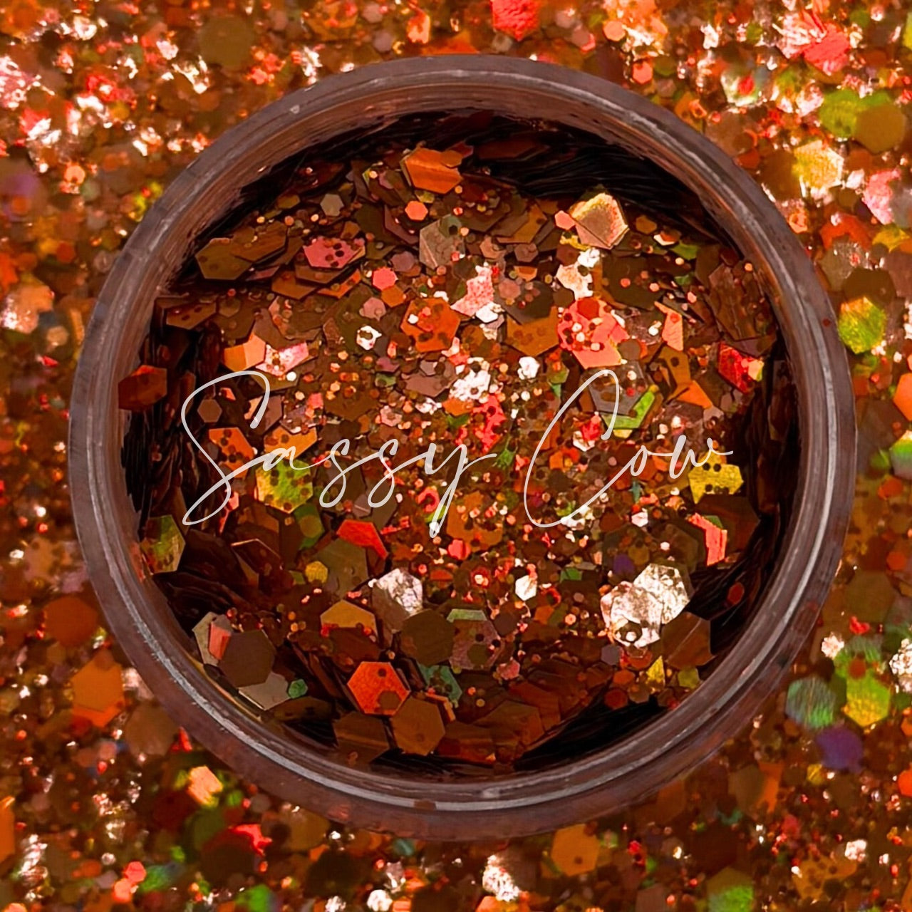 AUBURN - Chunky Holographic Glitter Mix