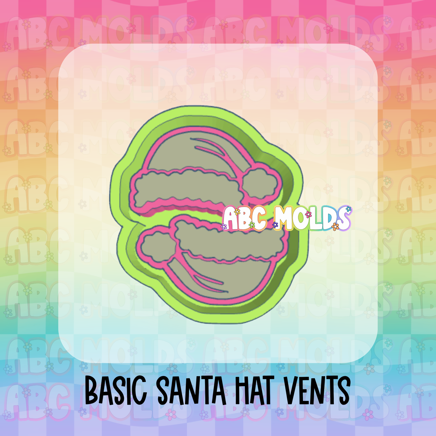 Santa hat vents Vents Silicone Mold