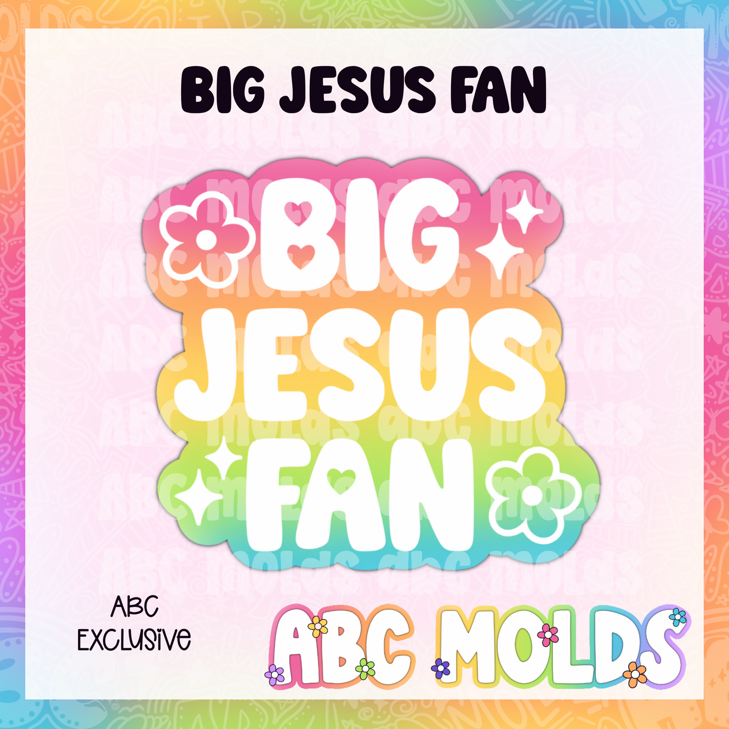 Big Jesus Fan Silicone Freshie Mold