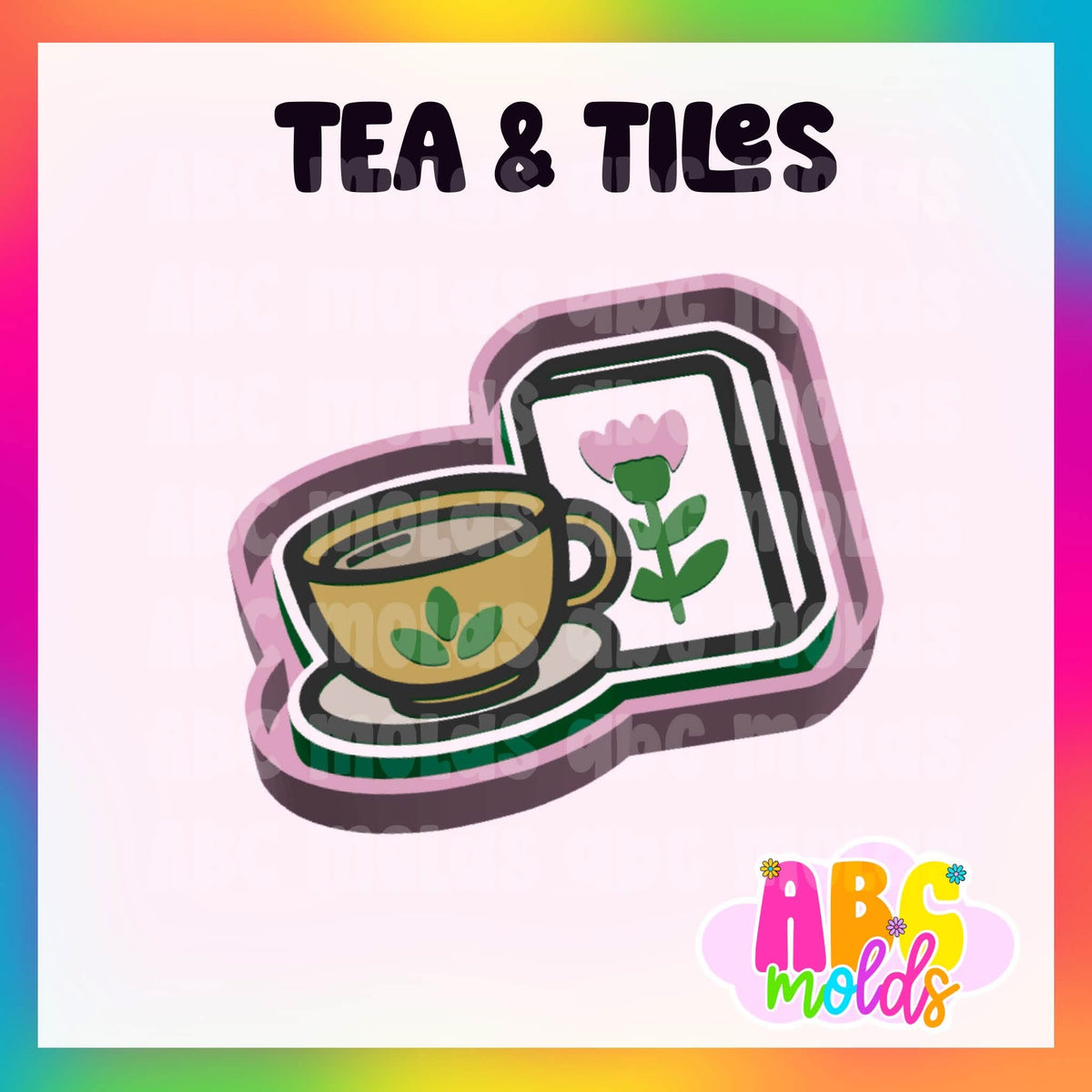 Mahjong & Tea - Silicone Freshie Mold