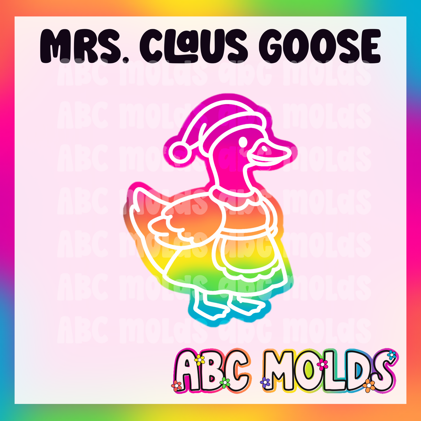 Mrs. Claus Goose Silicone Freshie Mold