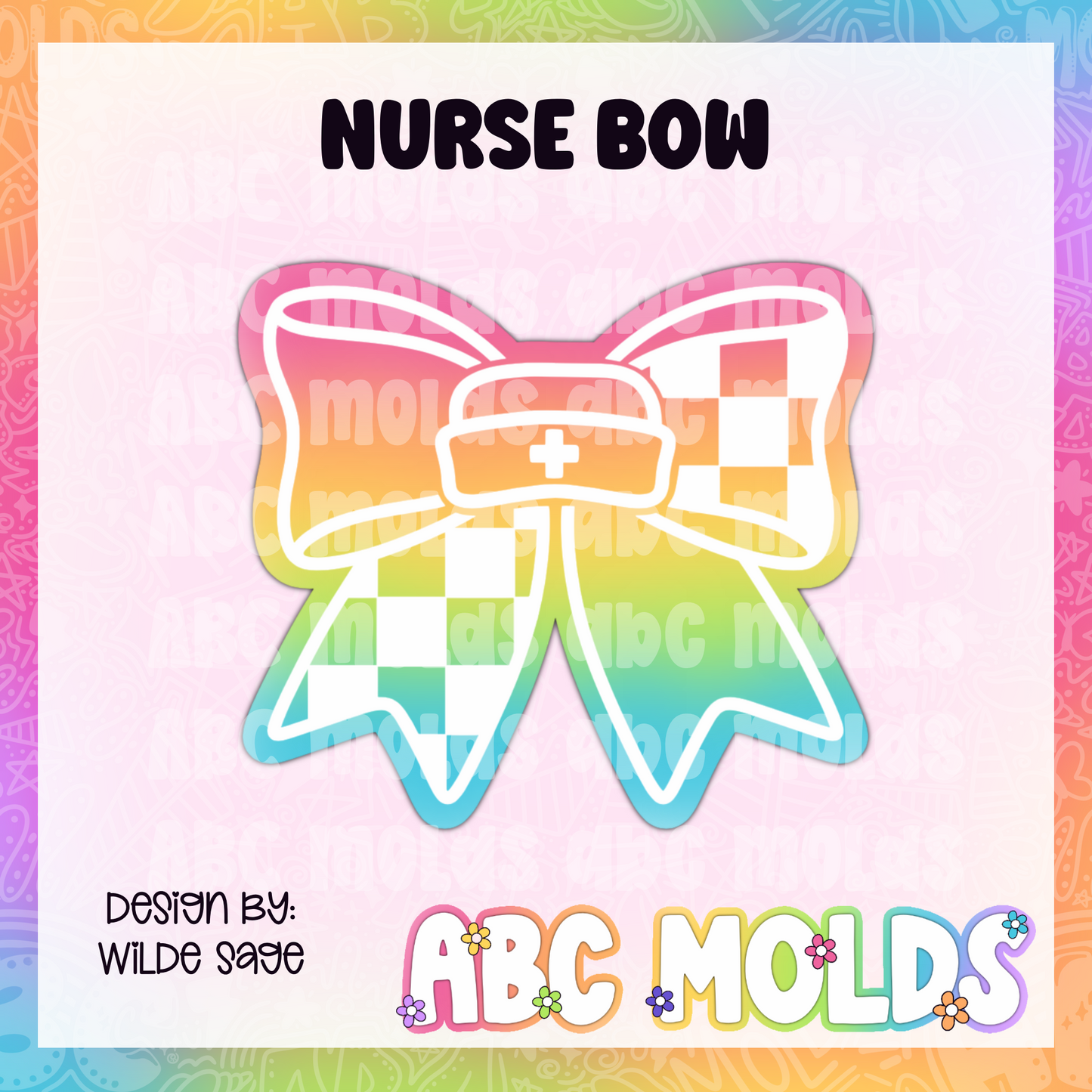 Nurse Bow Silicone Freshie Mold