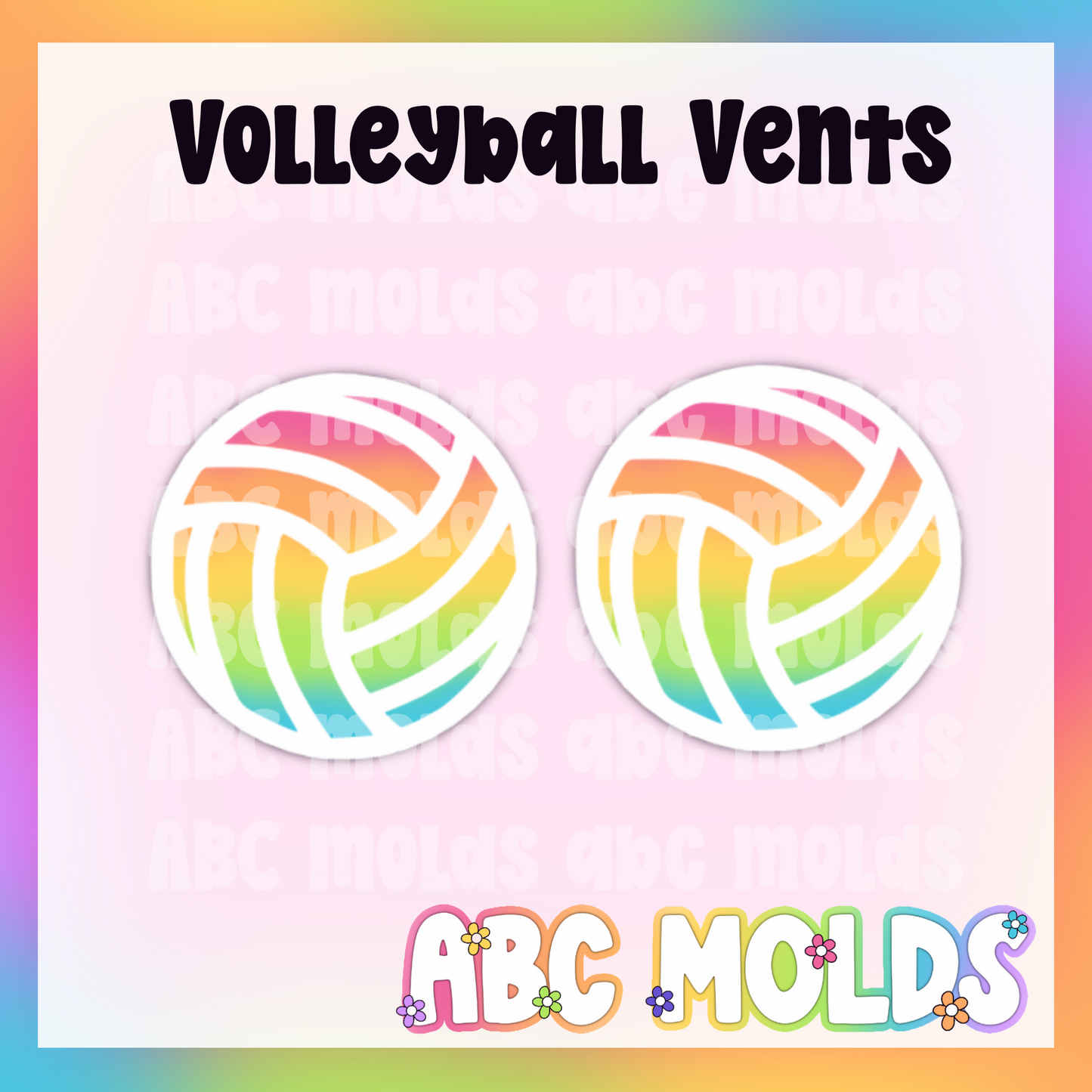 Volleyball vents Silicone Freshie Mold