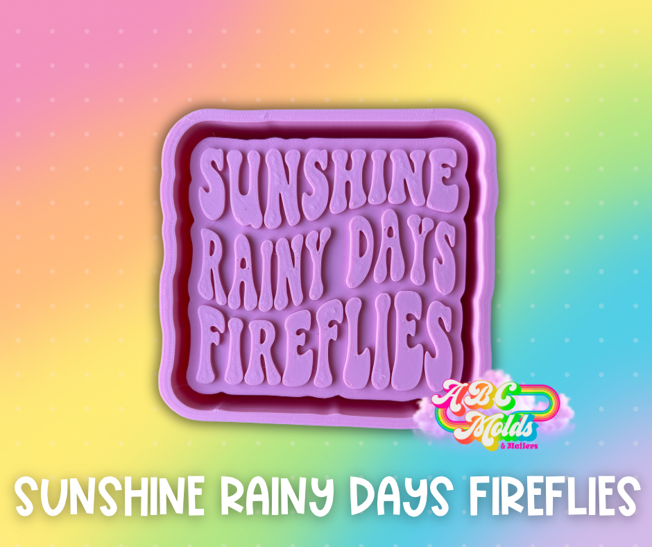 Sunshine Rainy Days & Fireflies Silicone Mold