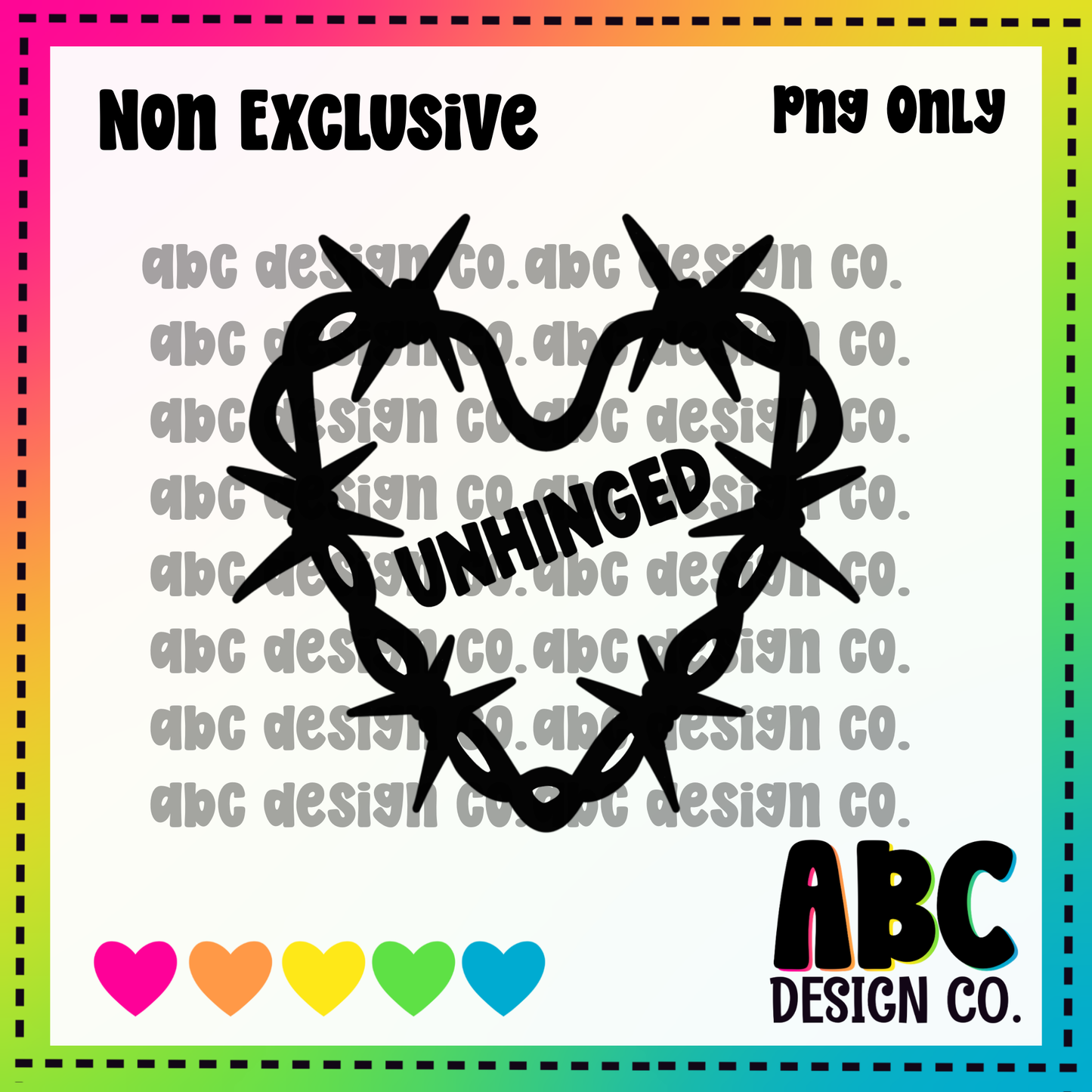 Unhinged PNG - NON Exclusive - digital download