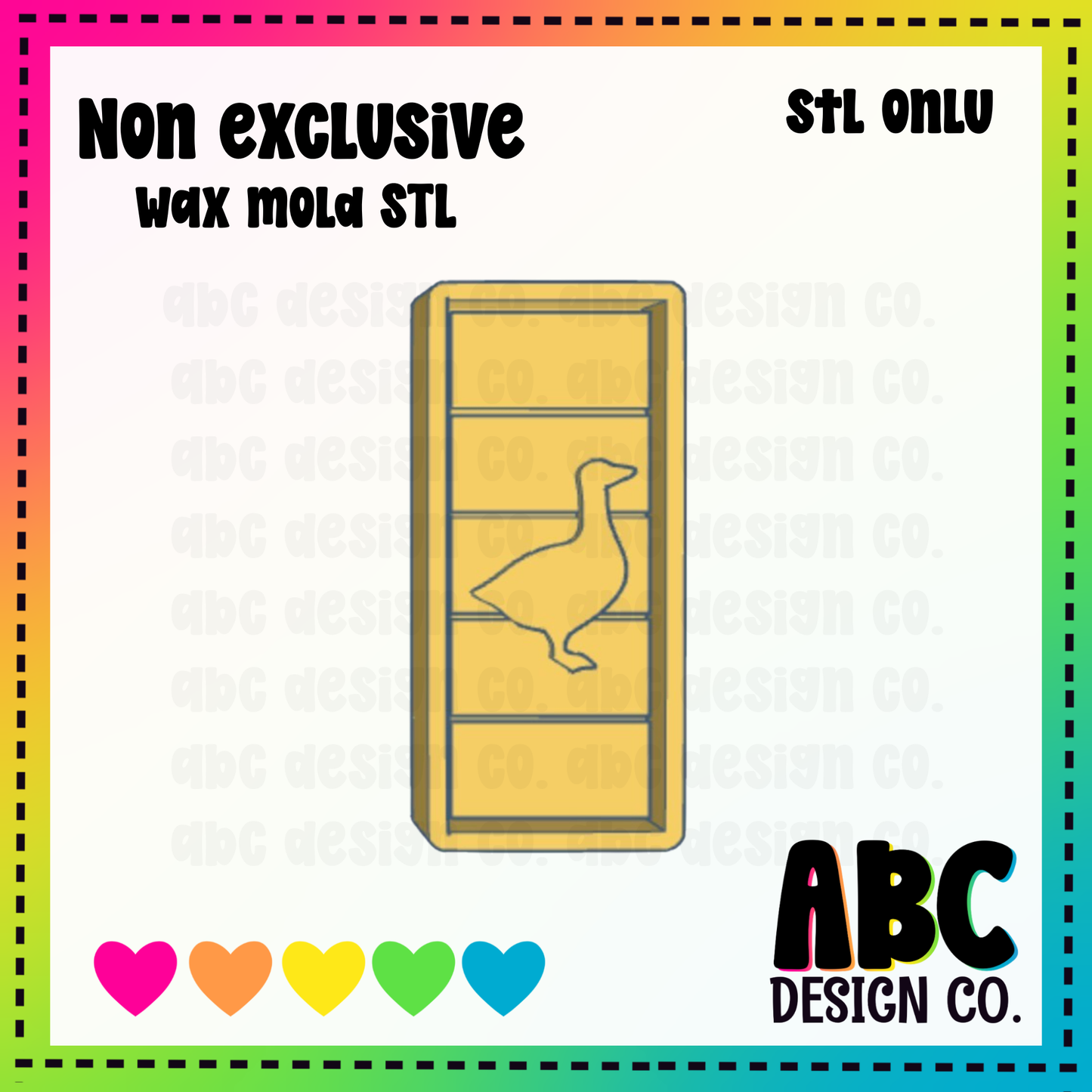 Goose Snapbar WAX Mold STL - digital download