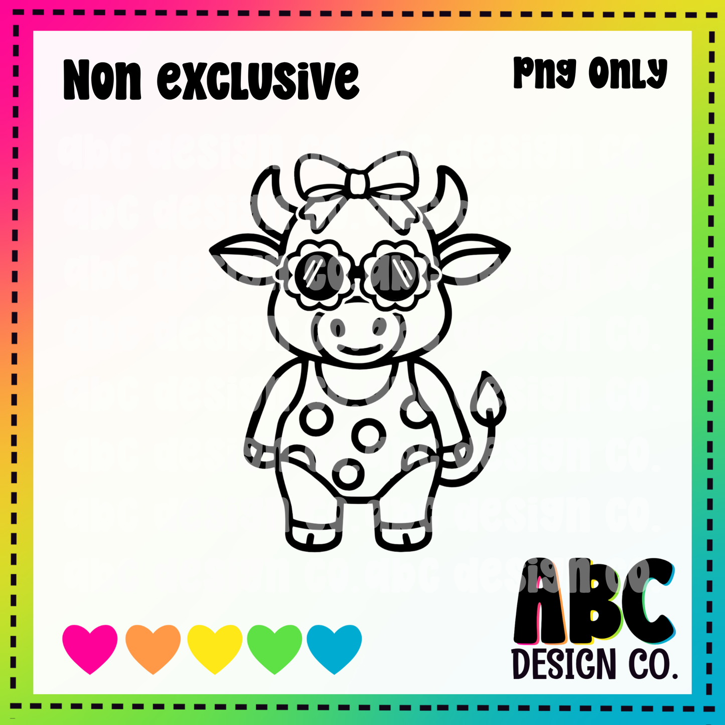 Swim suit cow PNG - NON Exclusive - digital download