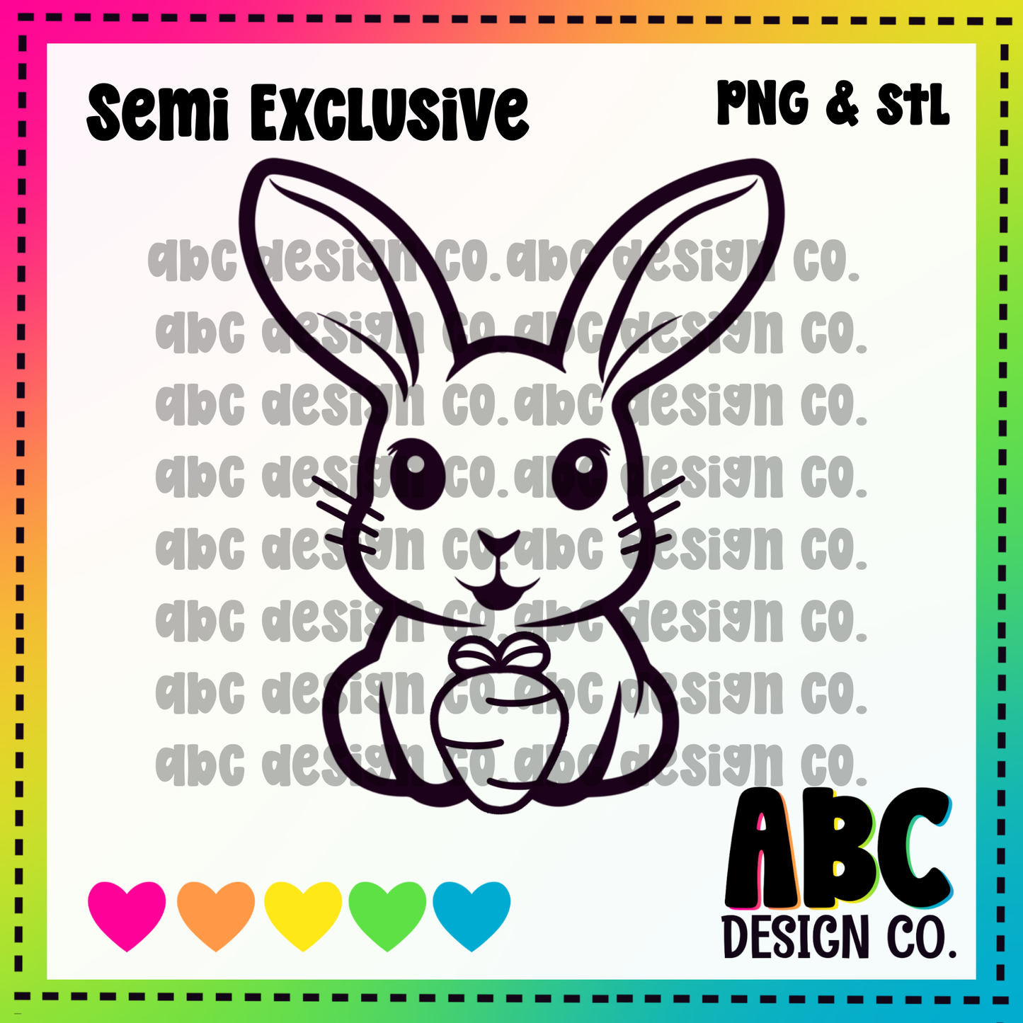 Bunny Carrot PNG & STL - Semi-Exclusive - digital download