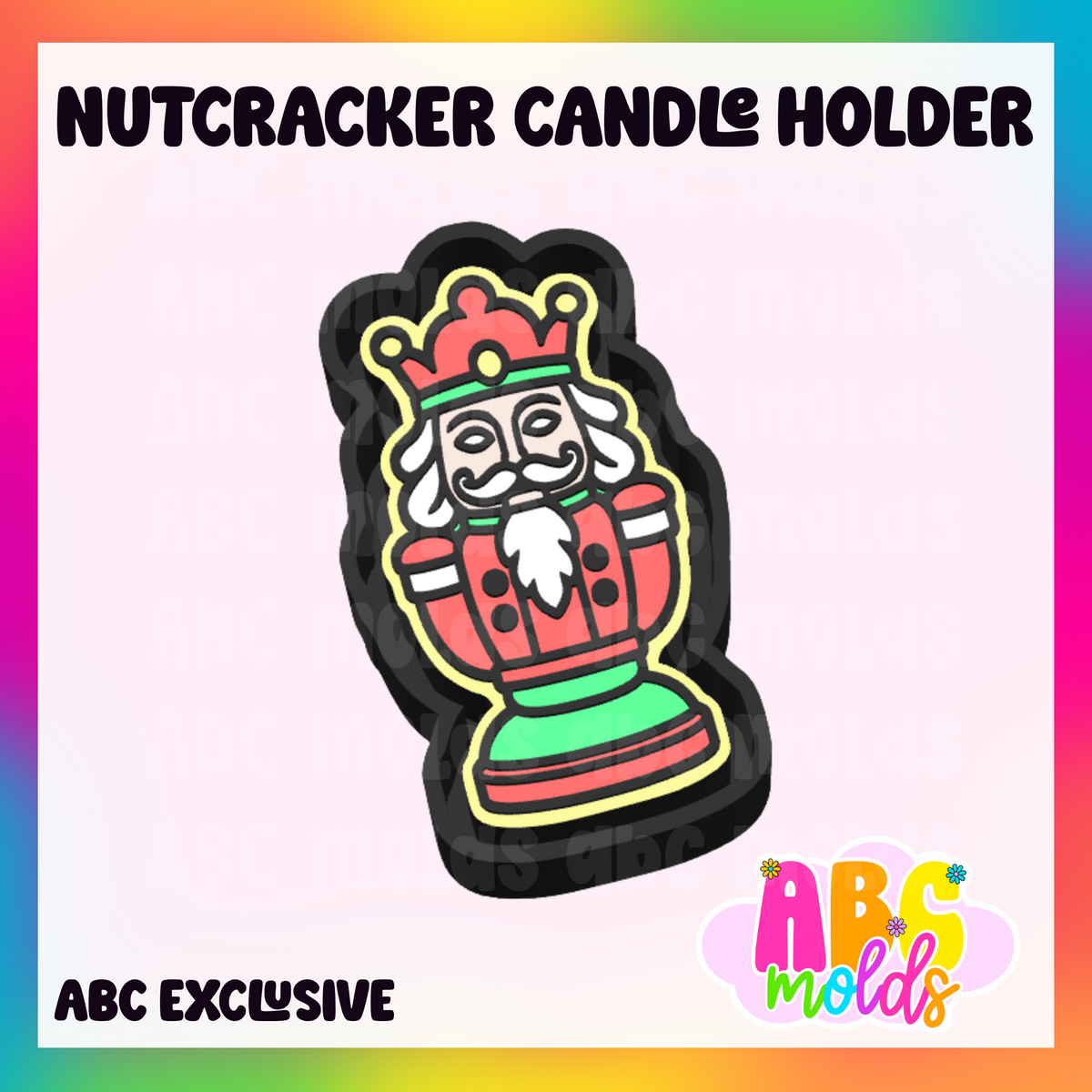 Nutcracker Candle Holder - Silicone Freshie Mold