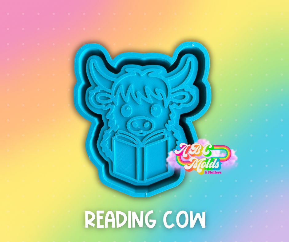 Reading Cow Silicone Mold