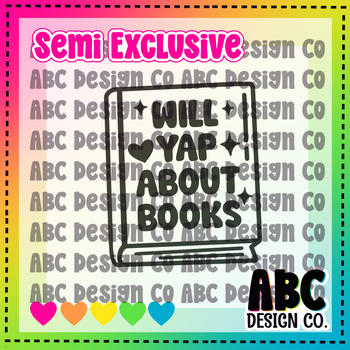 Will yap about books - PNG Only - Semi-Exclusive - digital download