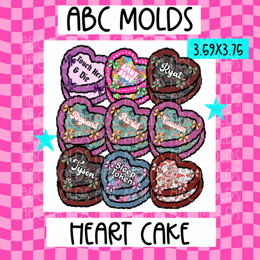 ABC heart cake Bundle - digital Download
