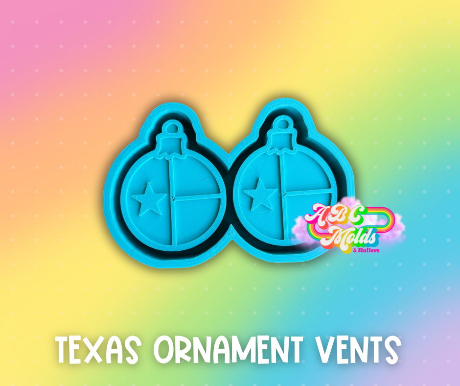 Texas Ornament Vents Silicone Mold