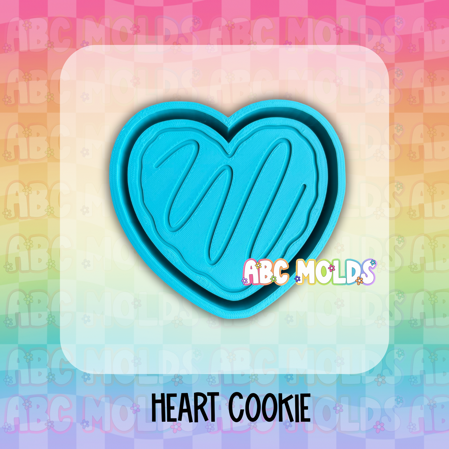 Heart Cookie Silicone Freshie Mold