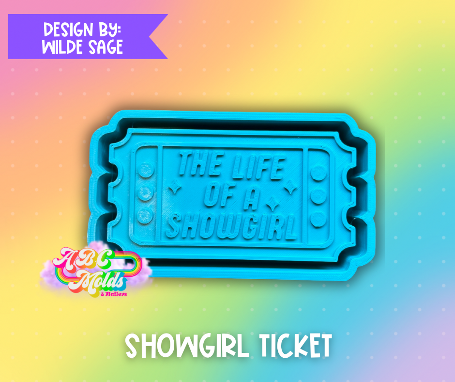 Showgirl Ticket Silicone Mold