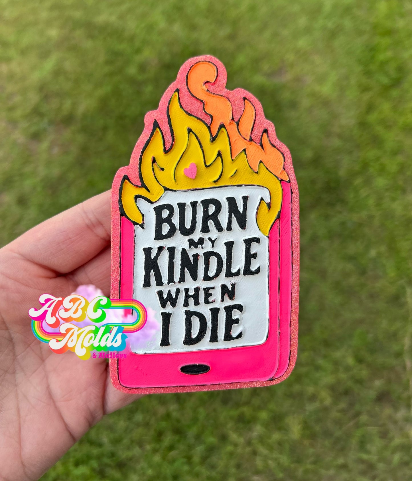 Burn my kindle silicone mold