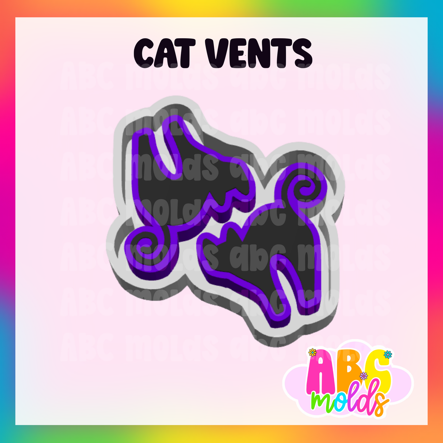 Halloween Cat - Silicone Mold - Vent size