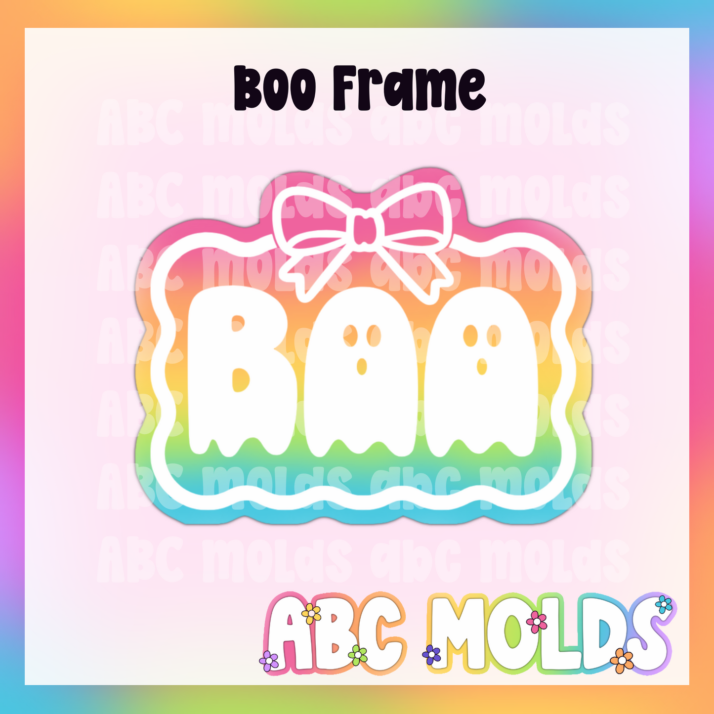 Boo frame silicone freshie mold
