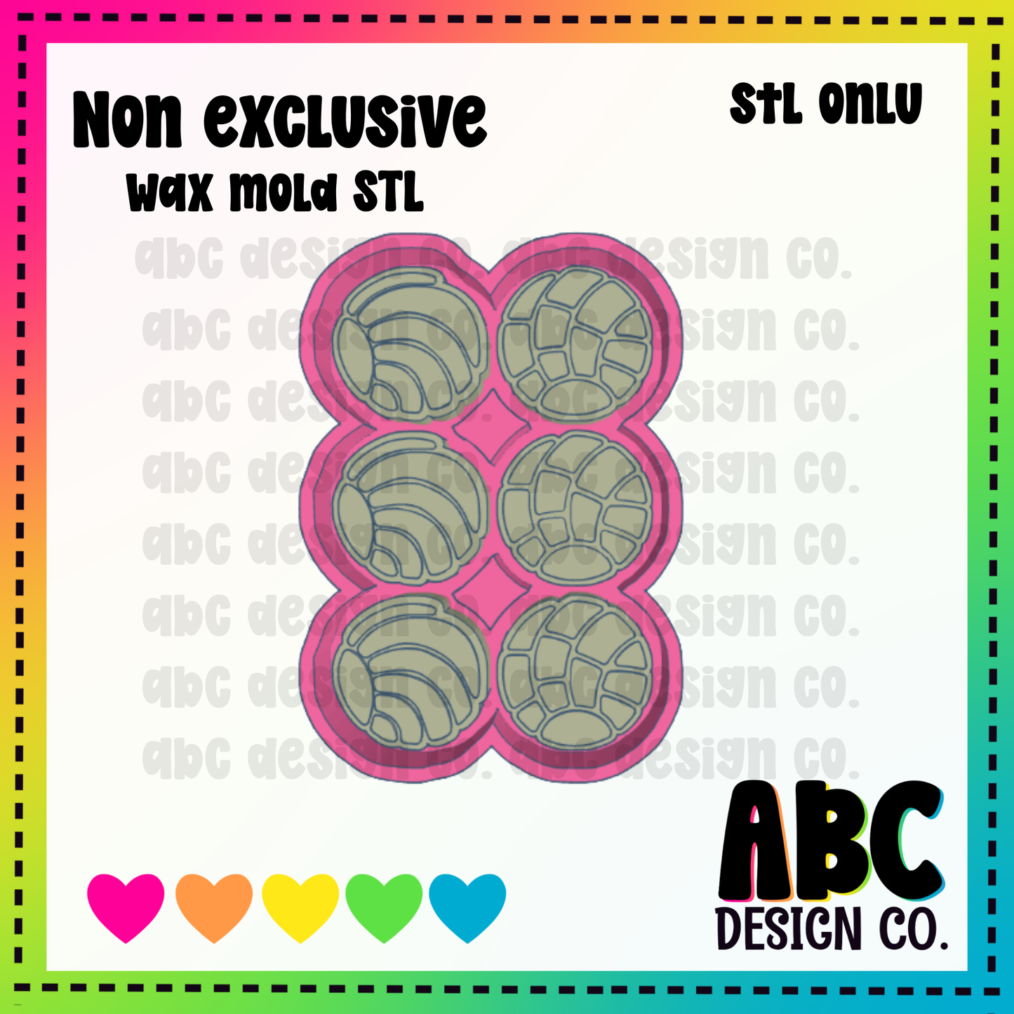 Concha WAX Mold STL - digital download