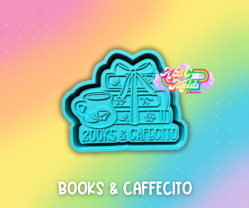 Books & Cafecito Silicone Freshie Mold