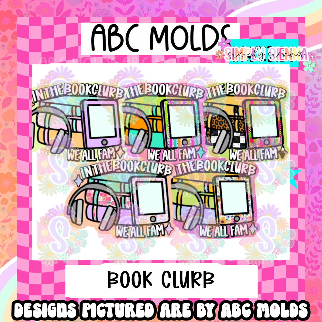 Book Clurb - ABC MOLDS - sold & shipped by simply sienna