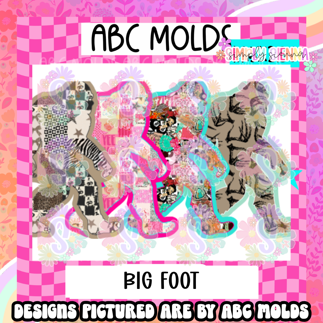 Big Foot - ABC MOLDS - sold & shipped by simply sienna