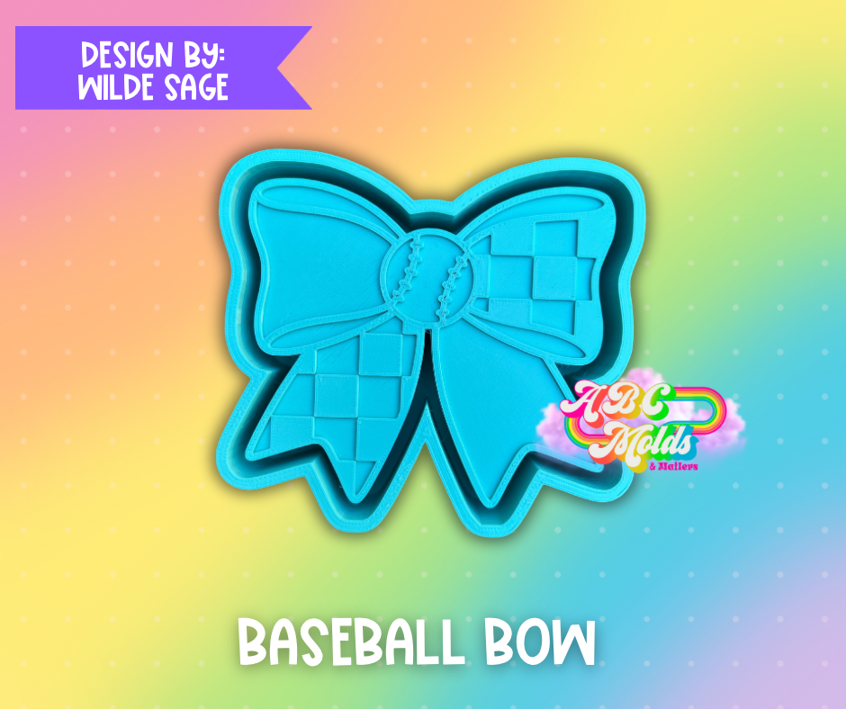 Baseball Bow Silicone Mold