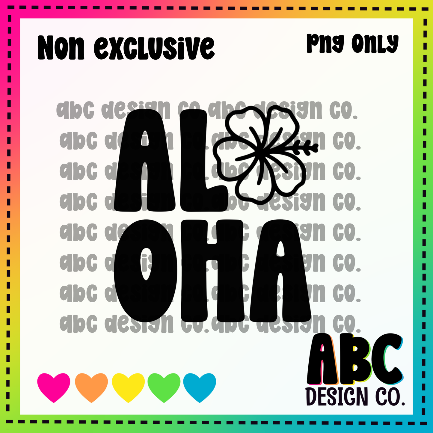 Aloha PNG - NON Exclusive - digital download