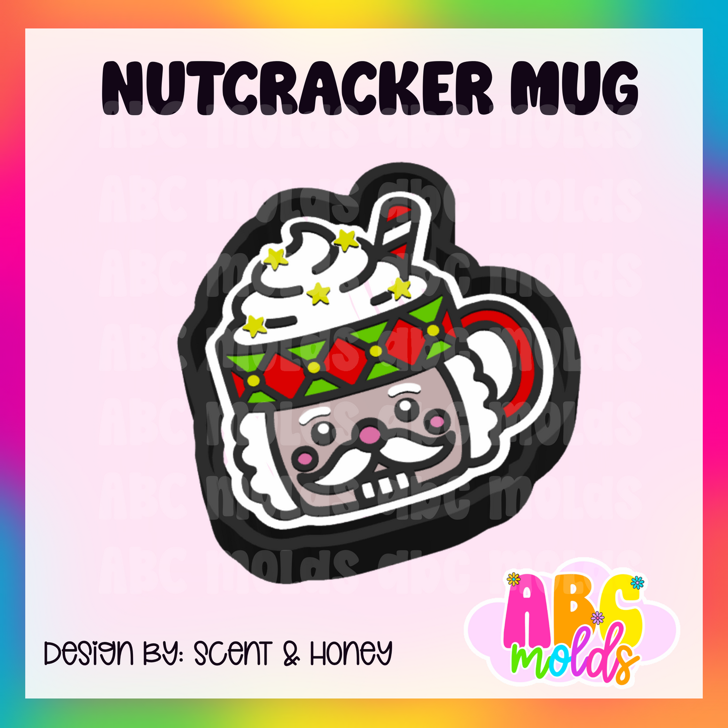 Nutcracker Mug - Silicone Freshie Mold