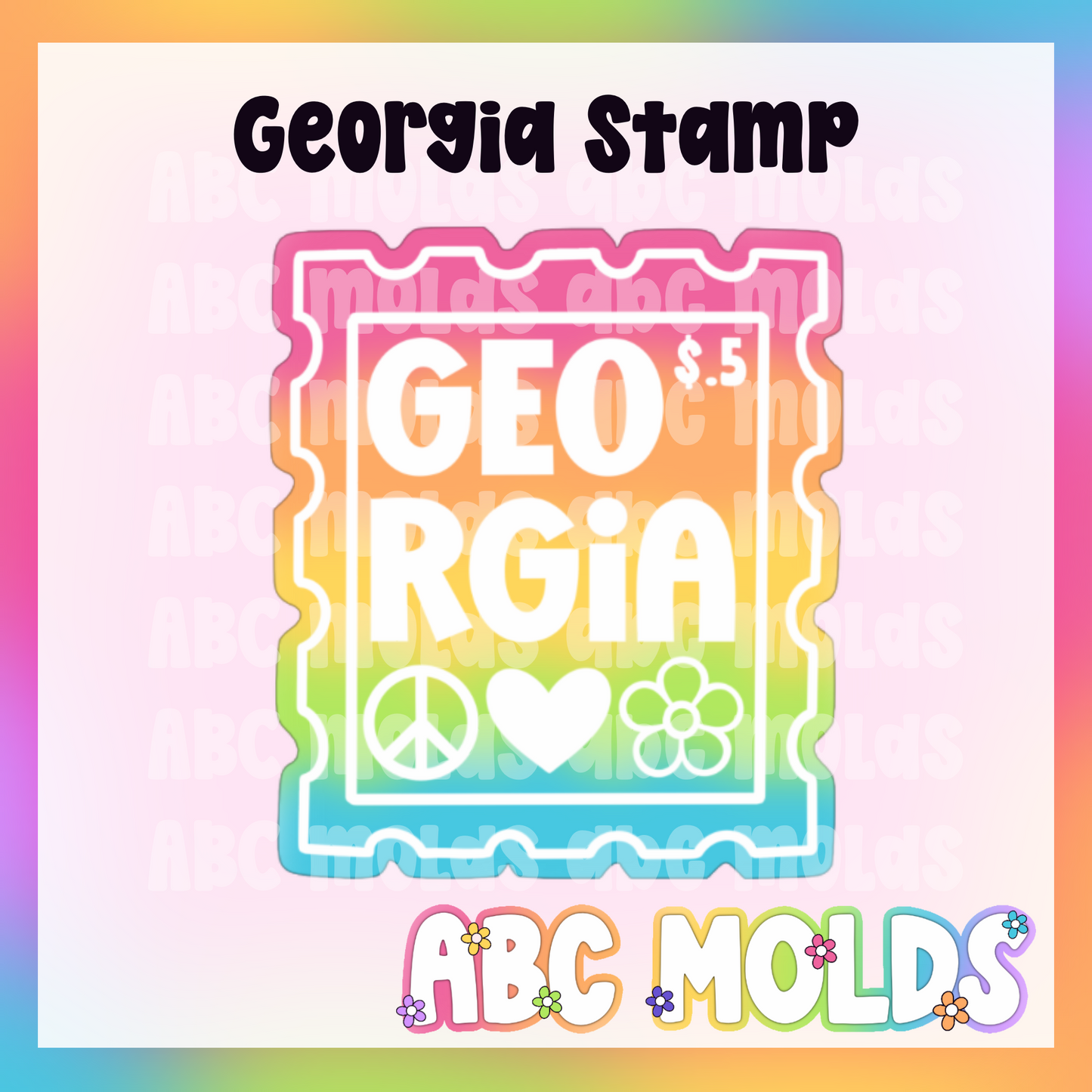 Georgia Stamp Silicone Freshie Mold