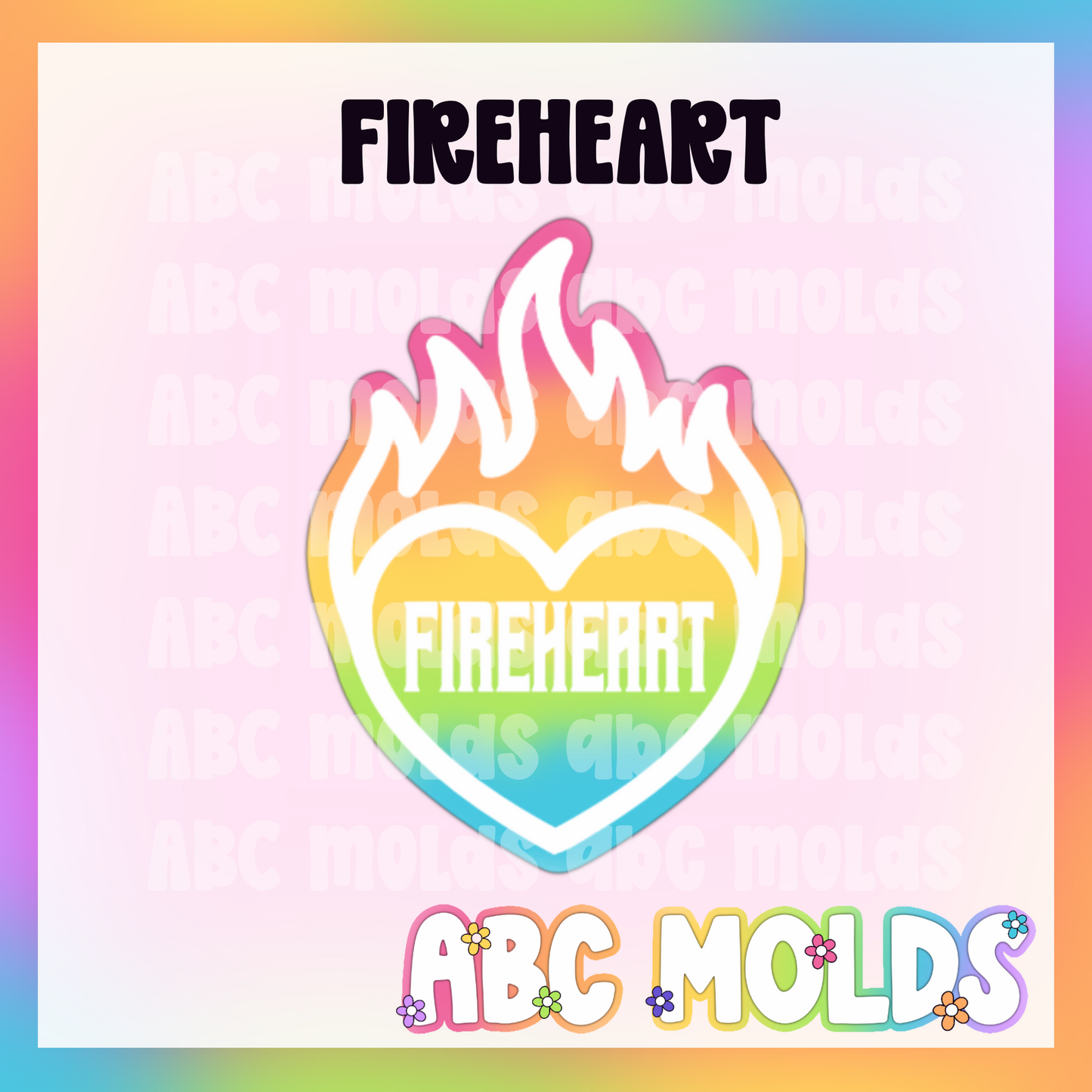 Fireheart Silicone Freshie Mold