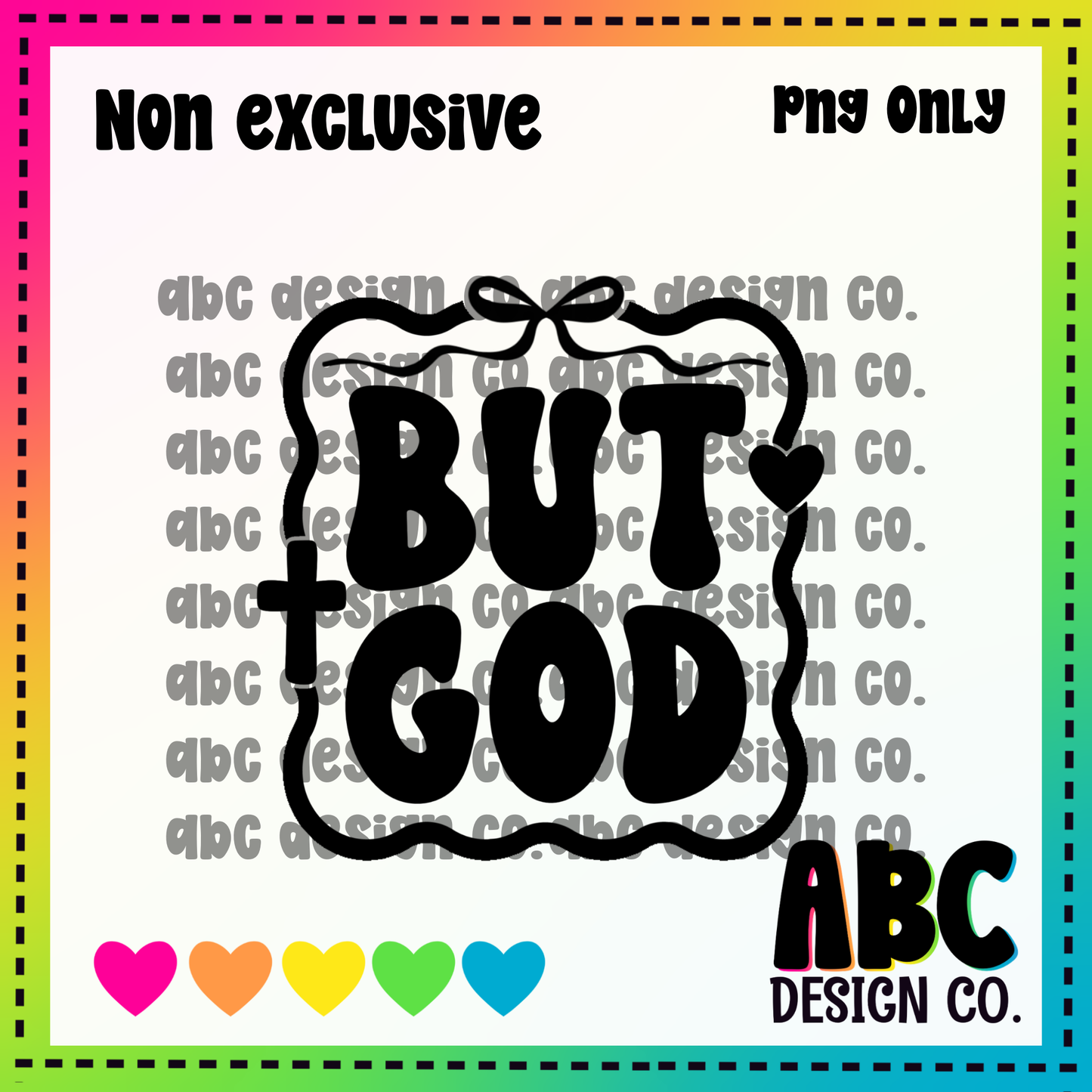 But God frame PNG - NON Exclusive - digital download