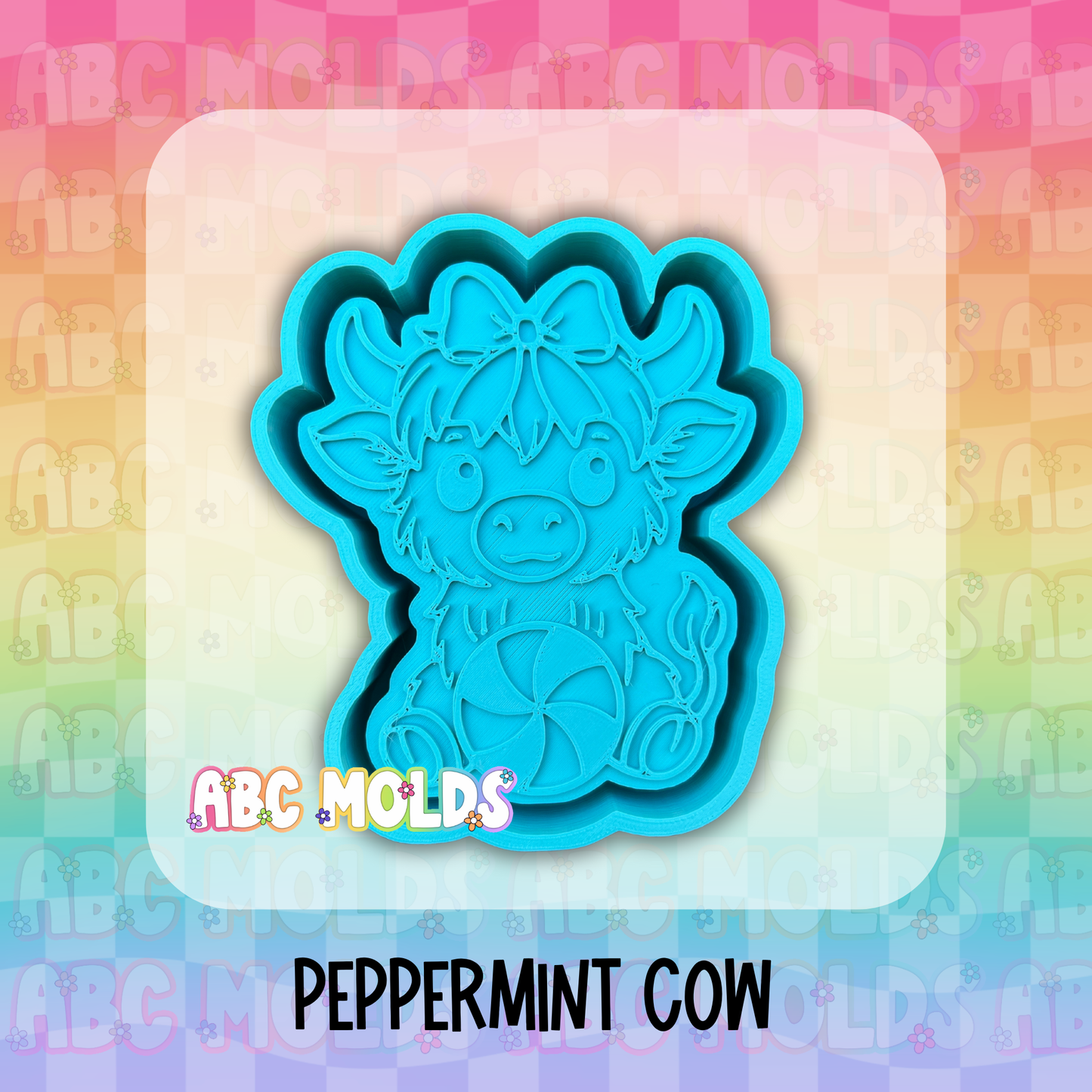 Peppermint Cow Silicone Mold