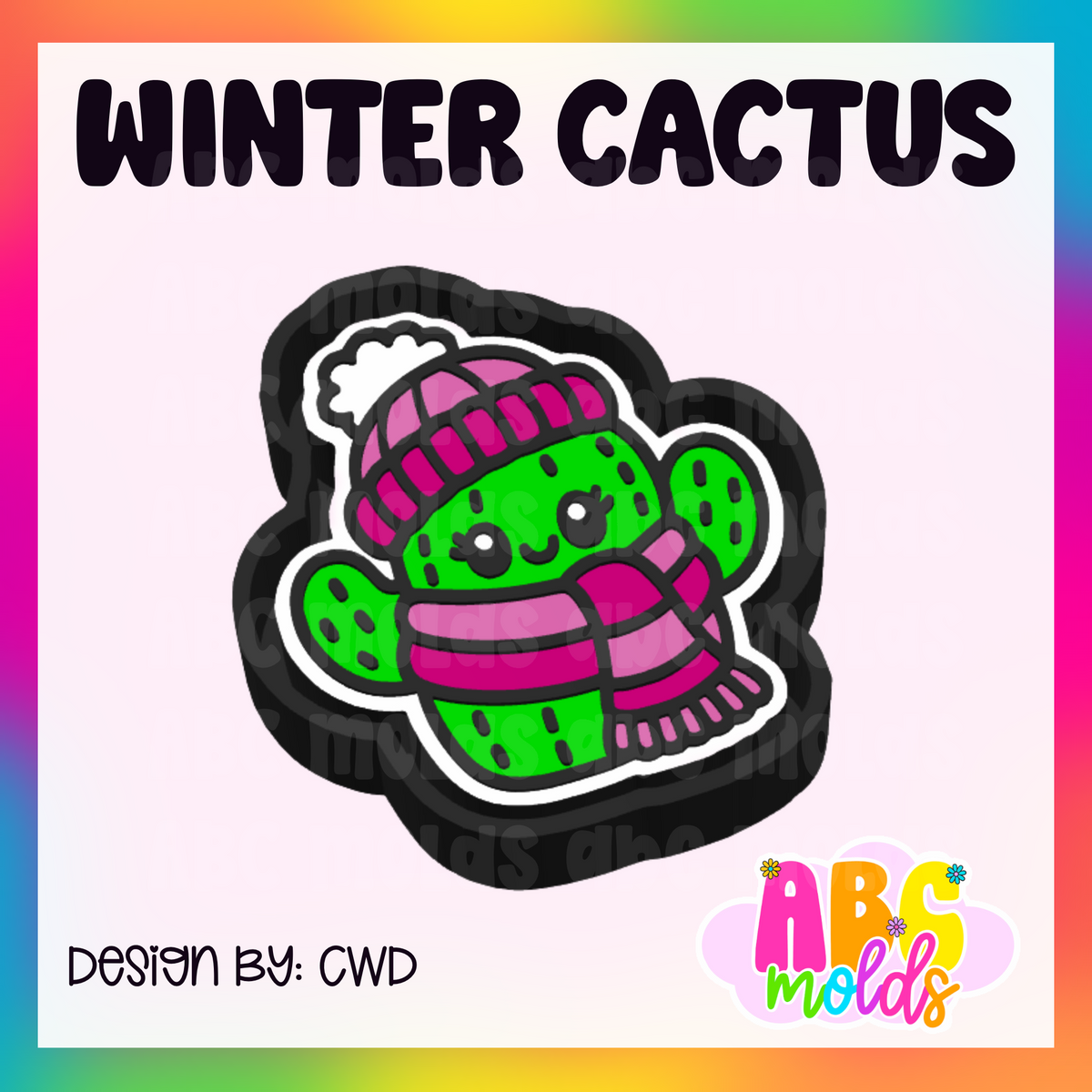 Winter Cactus - Silicone Freshie Mold