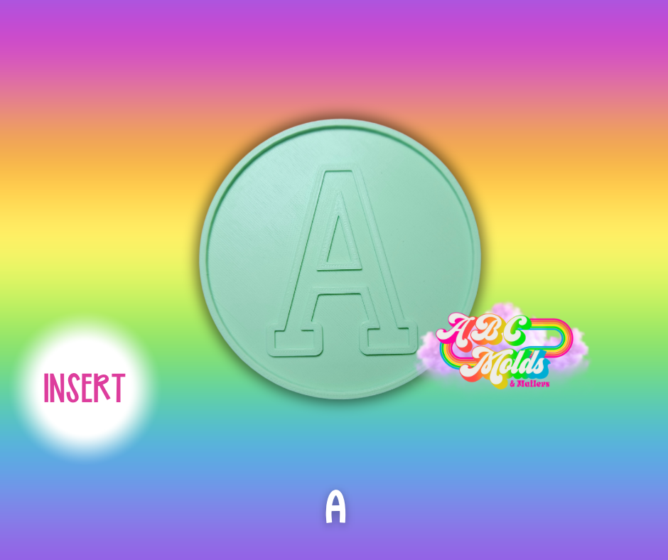 Alphabet Circle Inserts - Individual Listing
