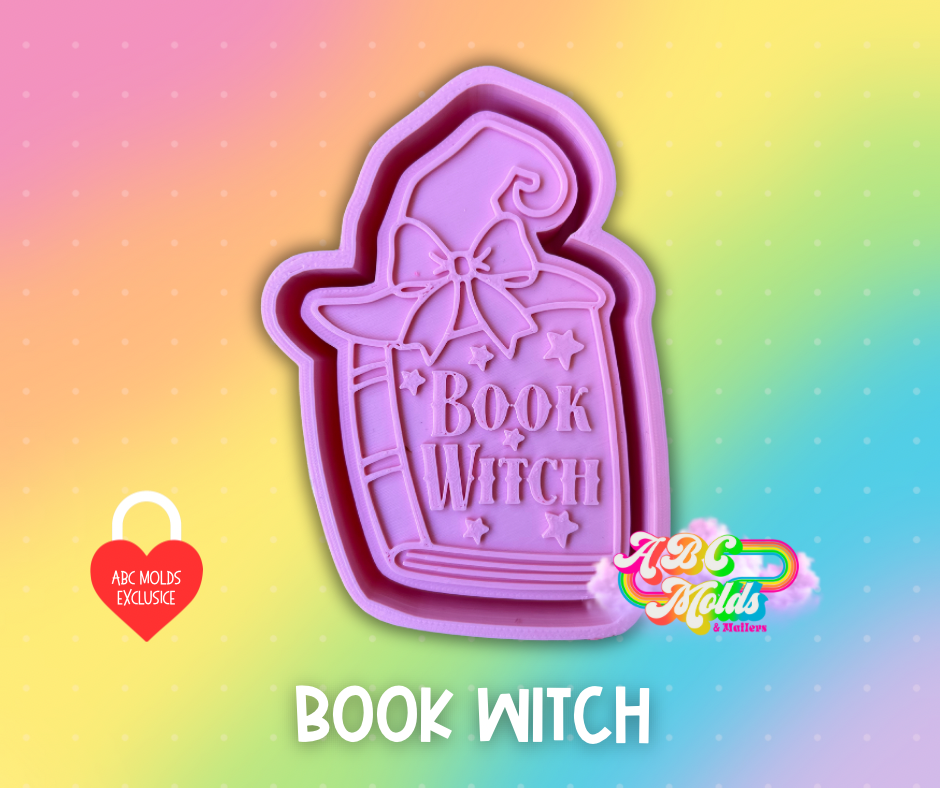 Book Witch Silicone Mold