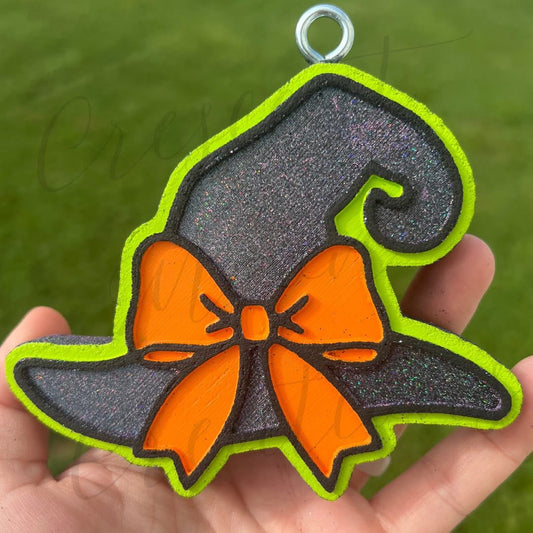 Witch hat with a bow Silicone Mold